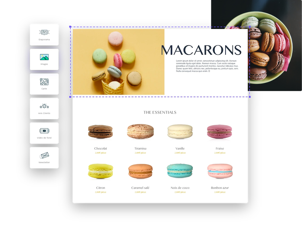 macarons online store
