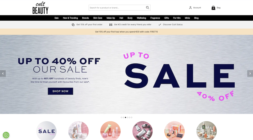 cult beauty sale