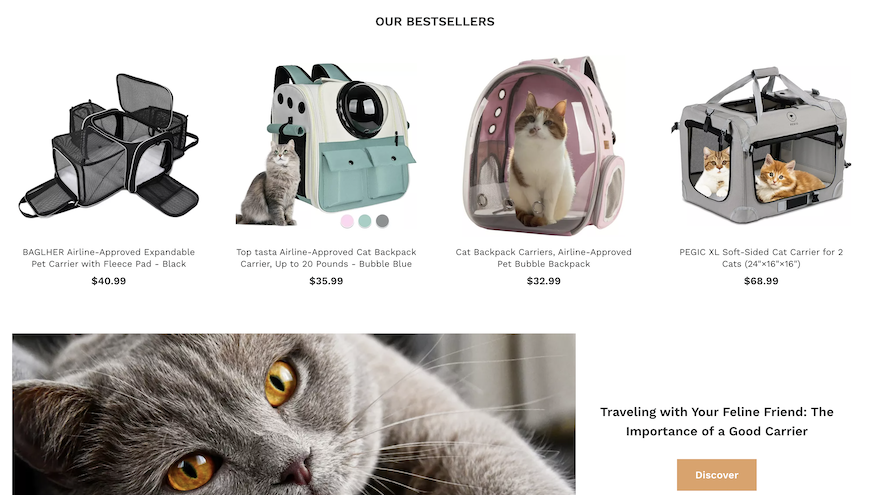 purrfect bag evolup website