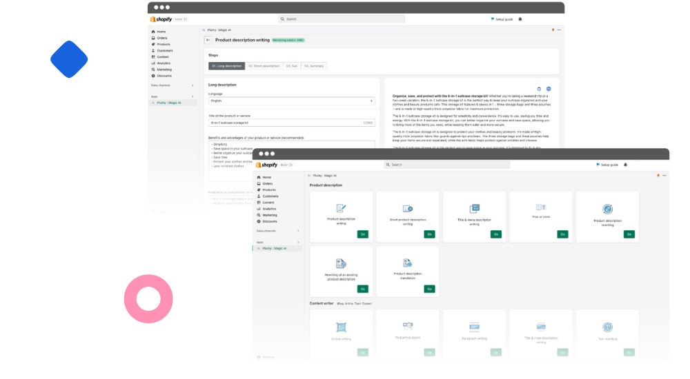 plumy shopify app ia 4