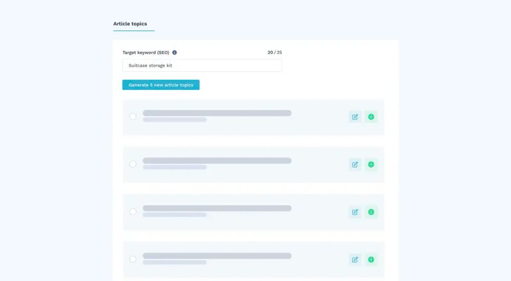 finding article topics ai