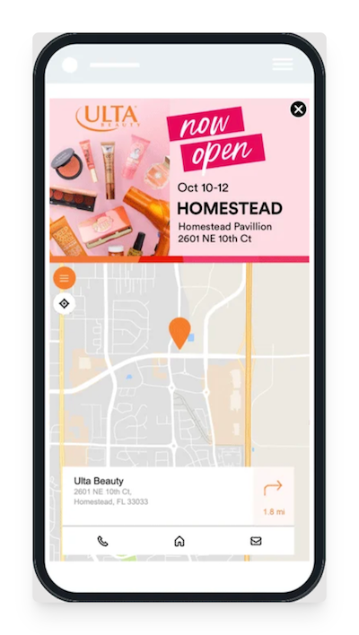 ulta beauty geotargeting