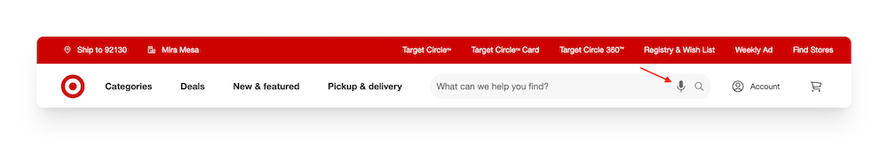 target voice search
