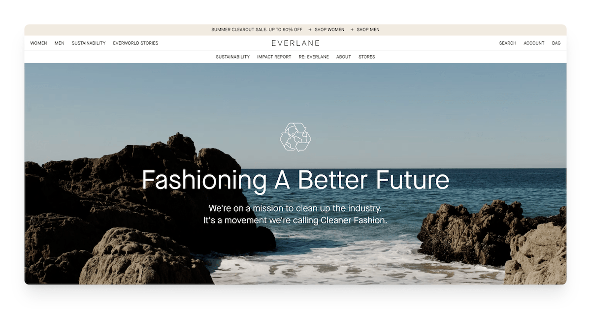 everlane sustainability efforts