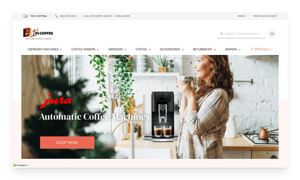 1st in coffee