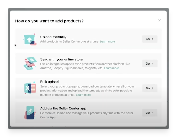 add products on tiktok shop