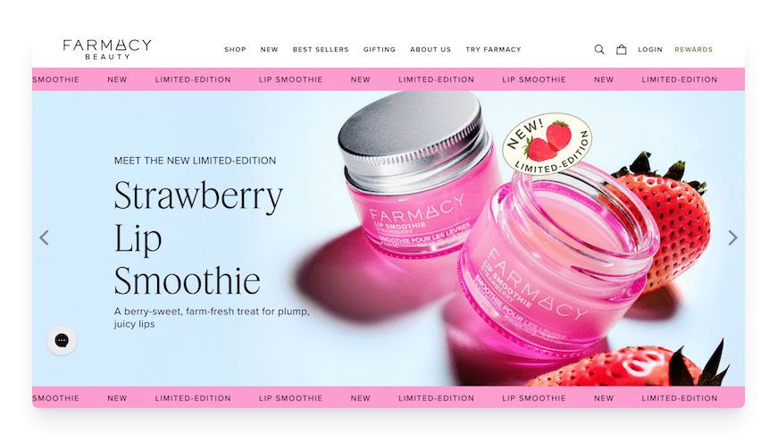 strawberry lip smoothie by farmacy beauty