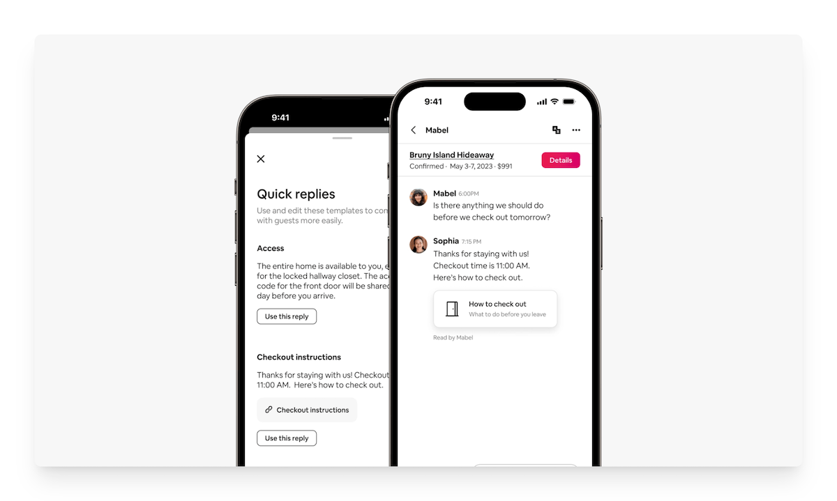airbnb messages