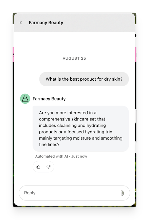 farmacy beauty chatbot