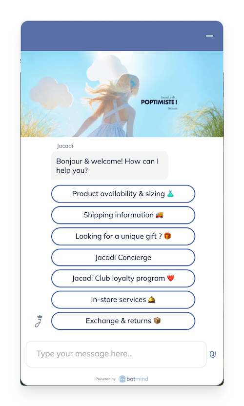 jacadi chatbot