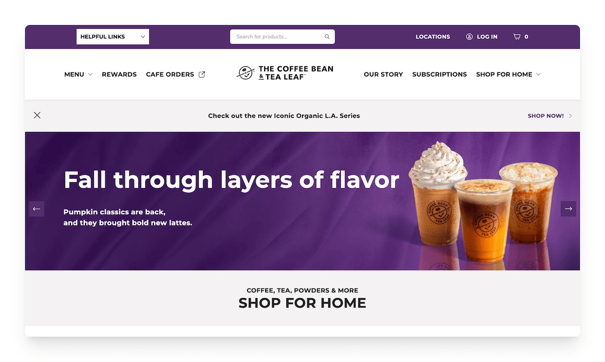 the coffee bean and tea leaf