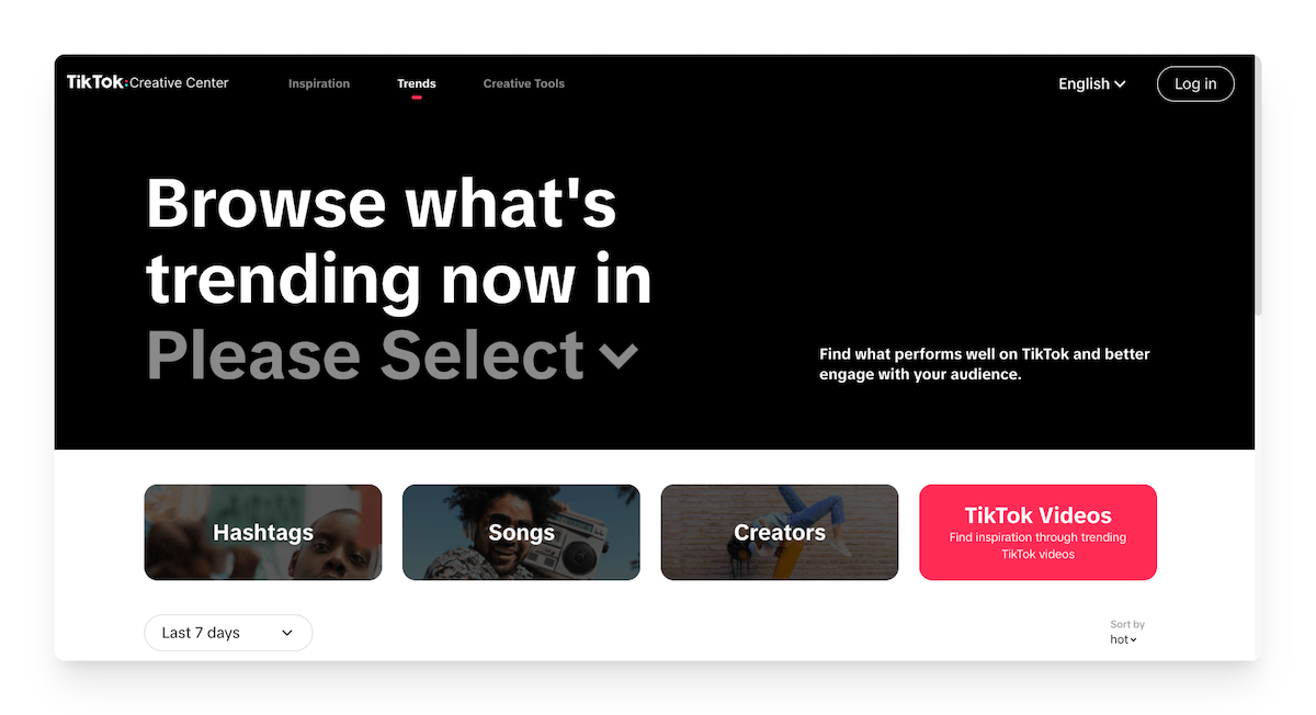 tiktok creative center trend discovery
