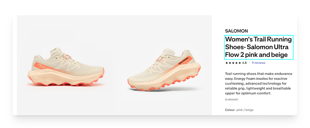 decathlon product title