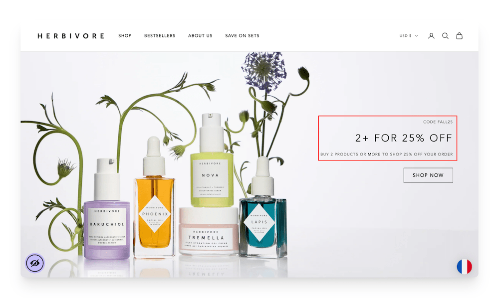 herbivore fall promo code