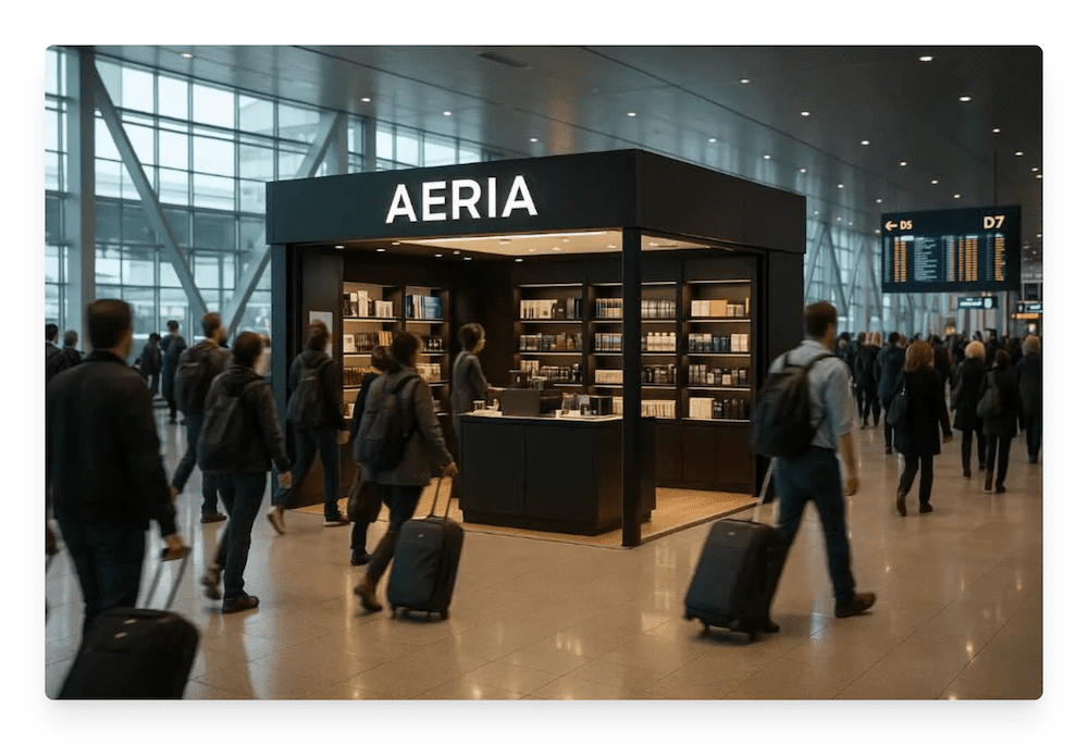 people walking around airport