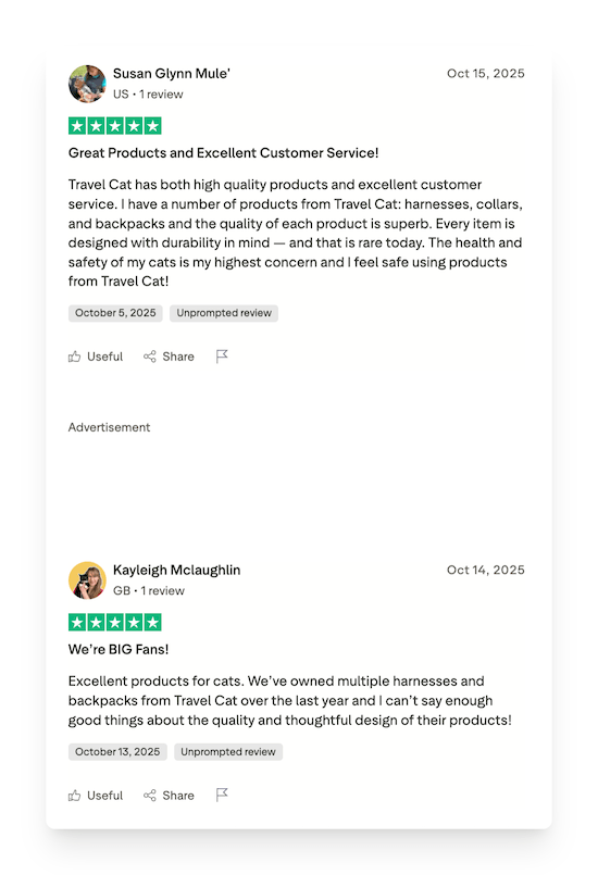 Travel Cat reviews on Trustpilot