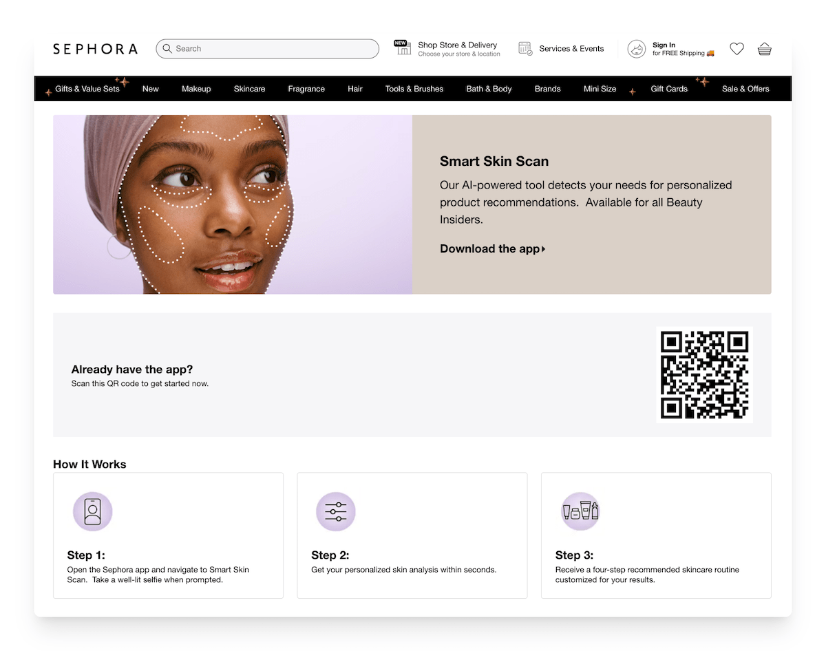 Smart Skin Scan by Sephora