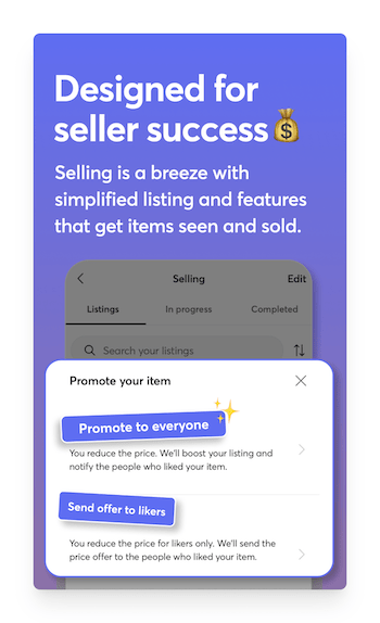 seller success on Mercari