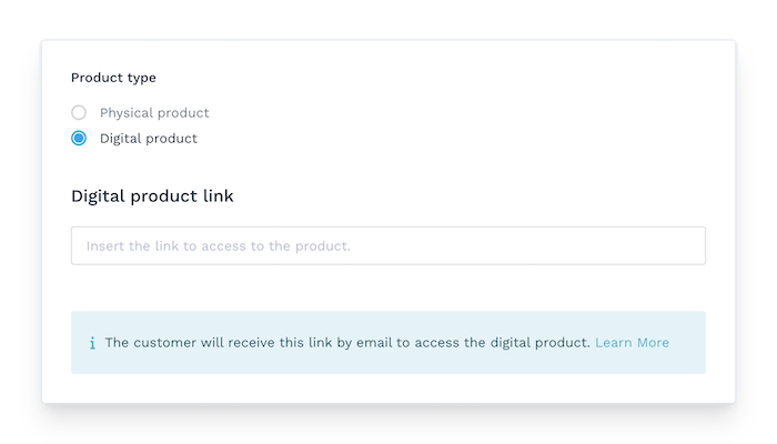 digital product selection on WiziShop