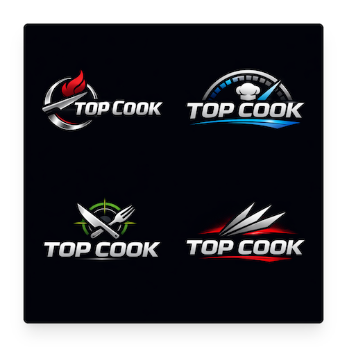 ChatGPT results for logo creation for Top Cook brand