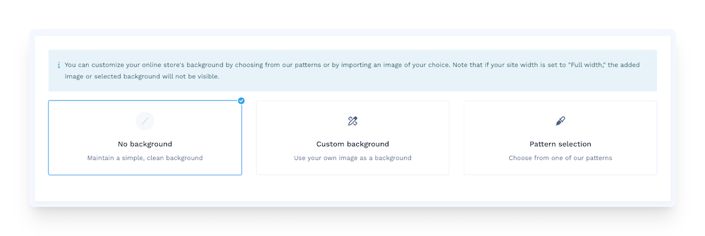 customizing background on WiziShop