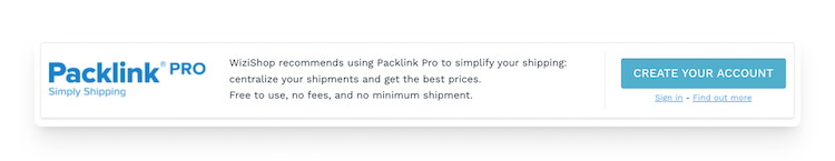 Packlink Pro on WiziShop