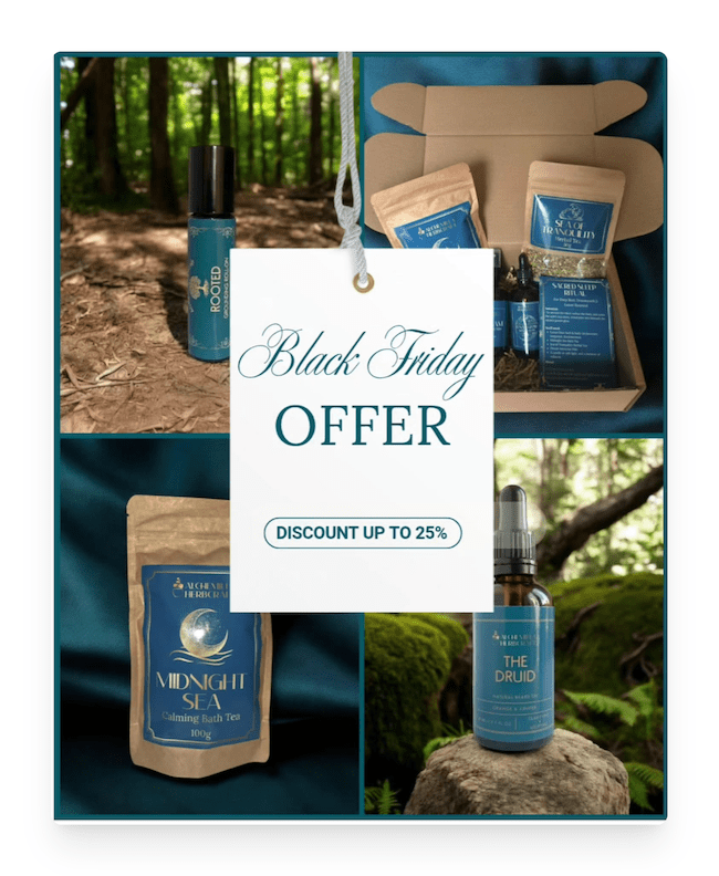 Black Friday offer from Alchemilla Herbcraft