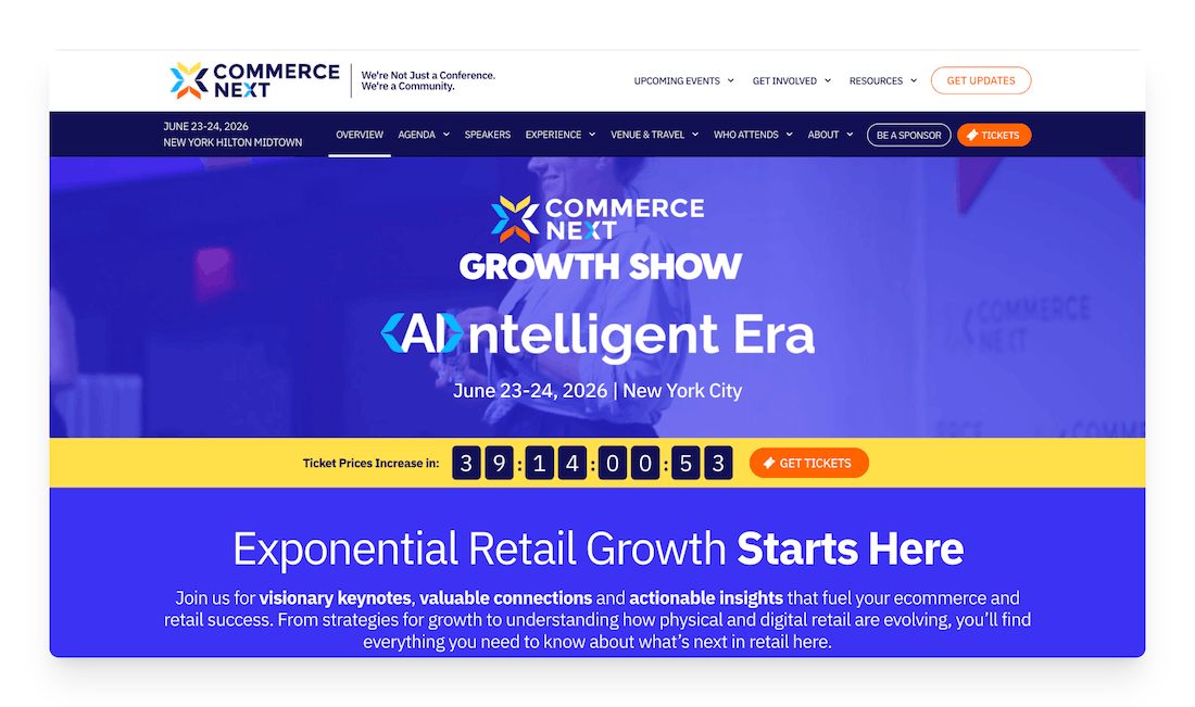 CommerceNext Growth Show NYC 2026
