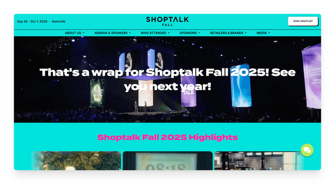 Shoptalk Fall 2026