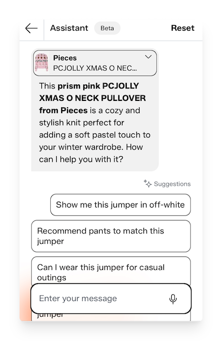 Zalando AI assistant