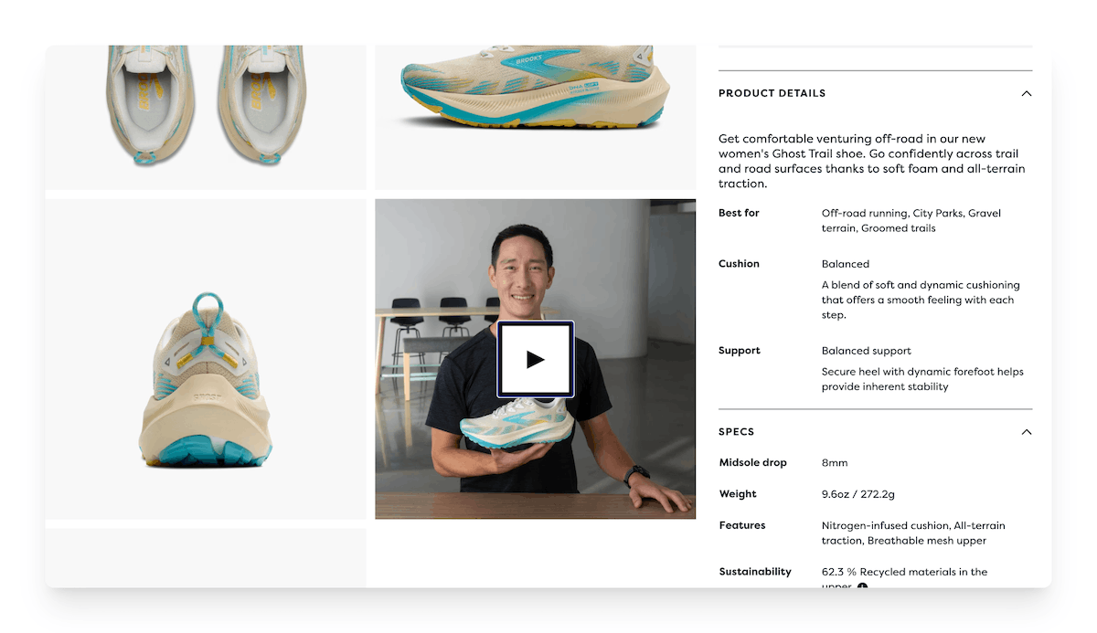 Ghost Trail shoes product details by Brooks